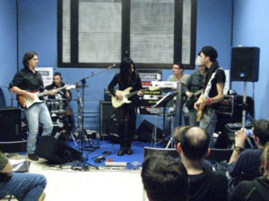 Mike Campese - Guitar Clinic in Parma, Italy. Pic 1.