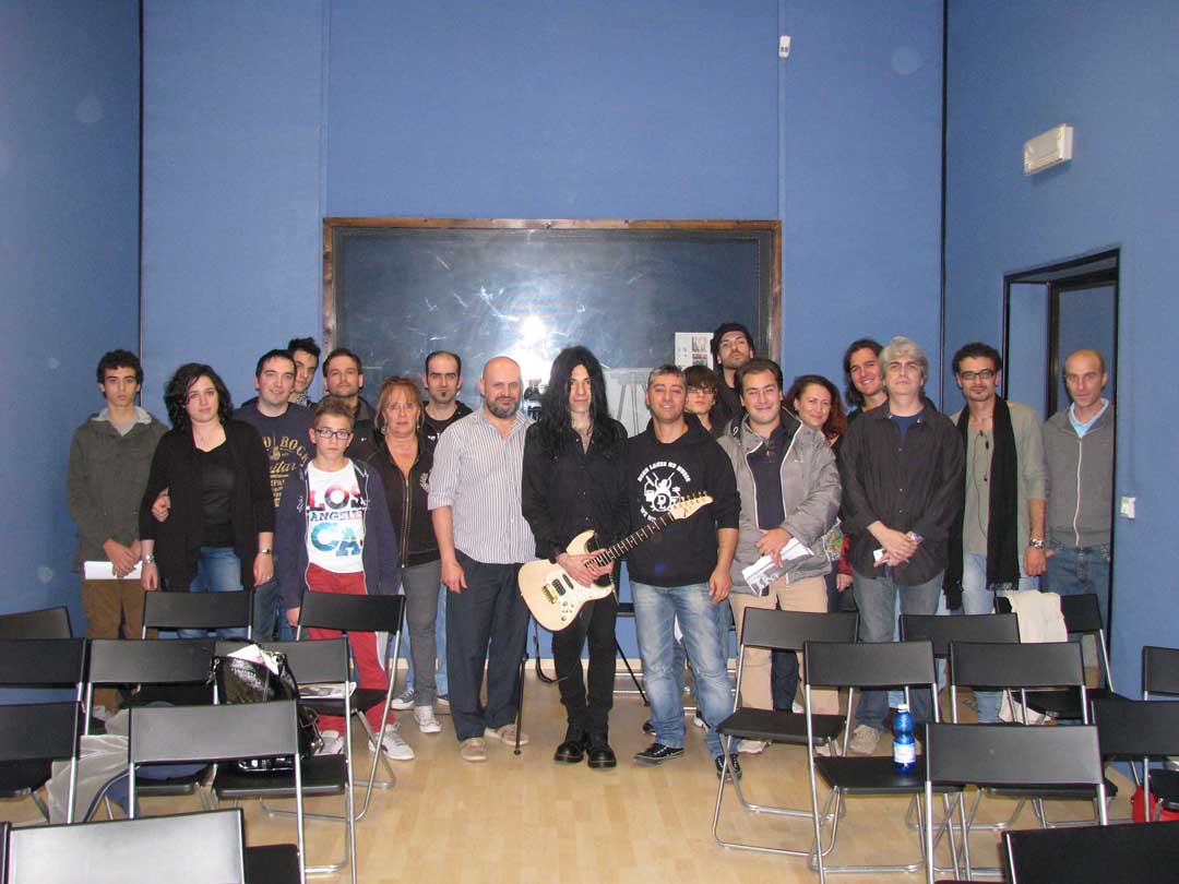 Mike Campese - Guitar Clinic in Parma, Italy. Pic 13 - Group Pic.