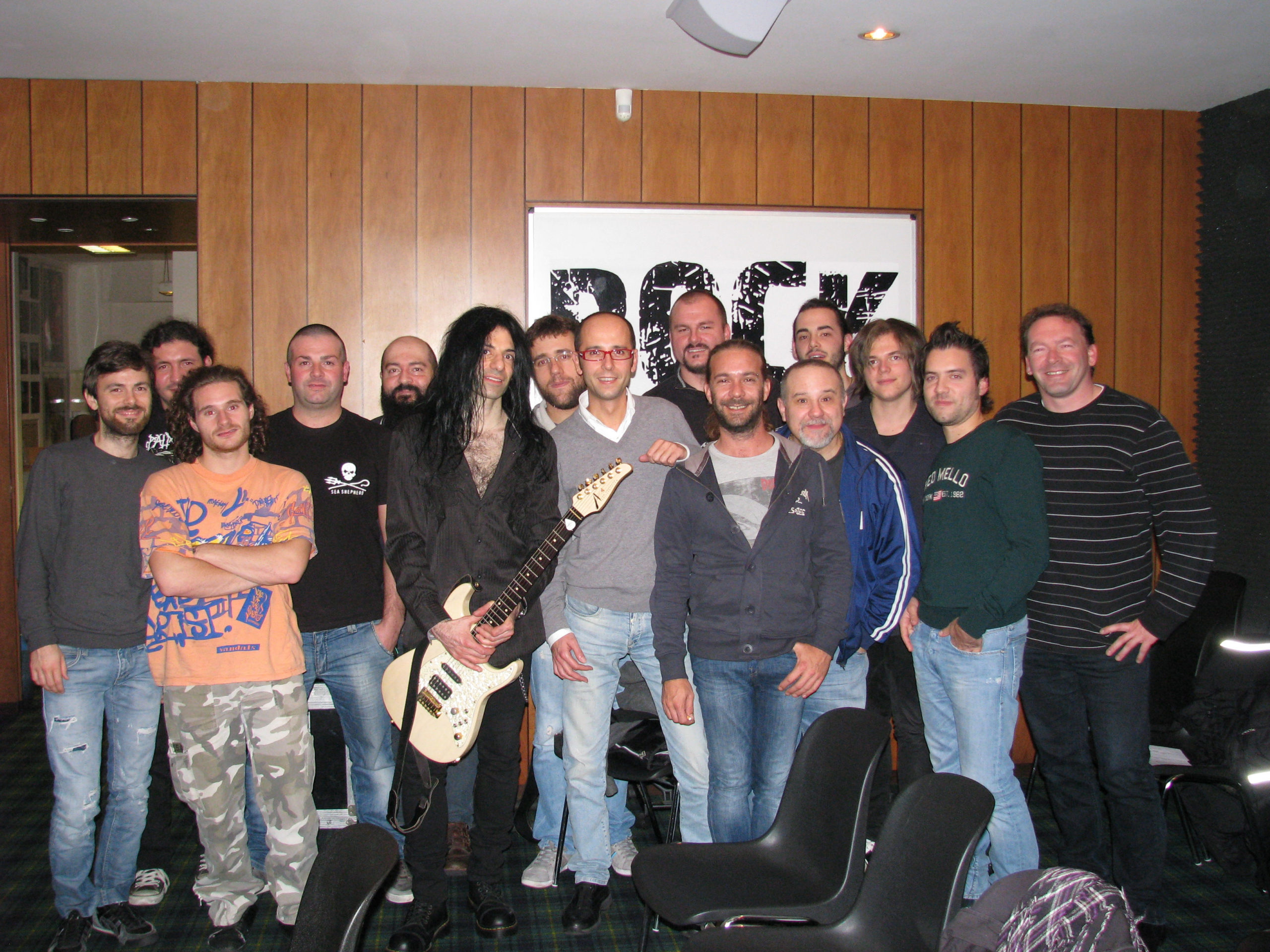 Mike Campese - Guitar Clinic in Treviso, Italy. Pic 17 - Group Pic.