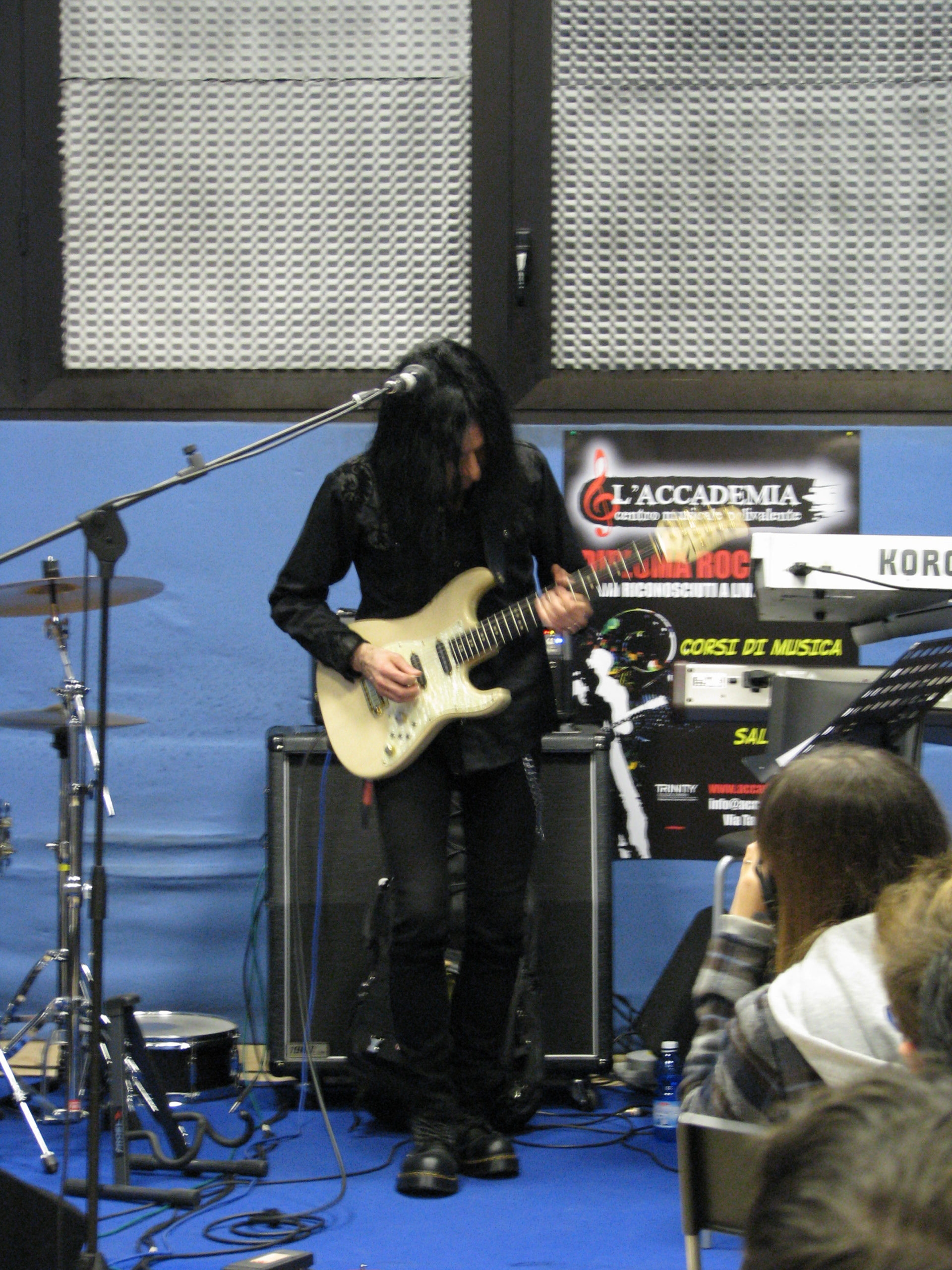 Mike Campese - Guitar Clinic in Parma, Italy. Pic 7.