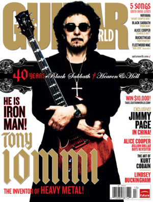 Guitar World 08, Holiday Cover, Tony Iommi. Mike Campese.