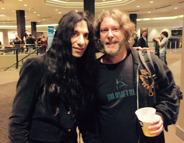 Mike Campese and Matt Thompson of King Diamond at NAMM 2016.
