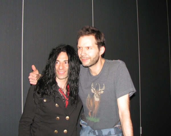 Mike Campese and Paul Gilbert, Hollywood, Hard Rock Cafe - MI Reunion.