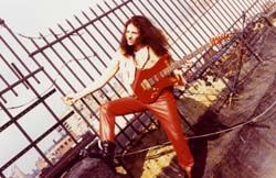 Mike Campese NYC, red pants.