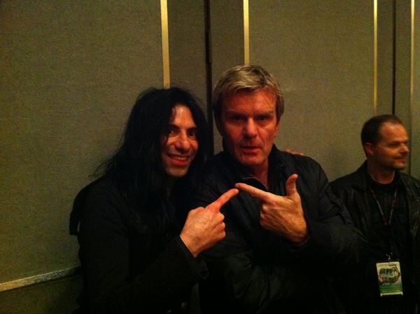 Bill Duffy from the Cult and Mike Campese.