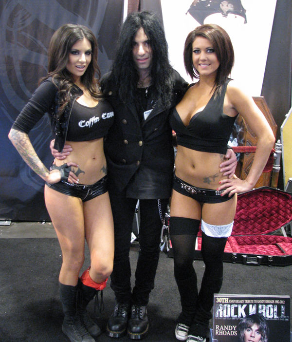 Coffin Case girls and Mike Campese.