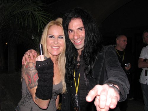 Mike Campese and Lita Ford.