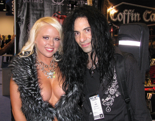 Mike Campese and model.