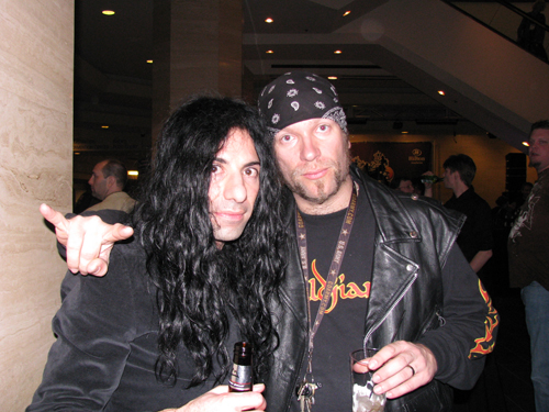 Mike Campese hanging with Patrick Johansson.