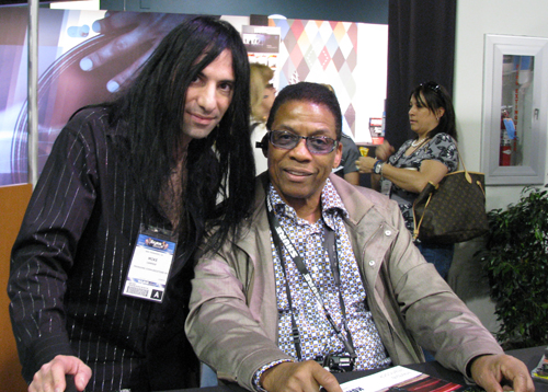 Mike Campese and Herbie Hancock.