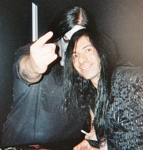 Mike Campese and guitarist Mick Thomson of Slipknot.