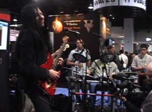 Mike Campese at NAMM, IK Booth.