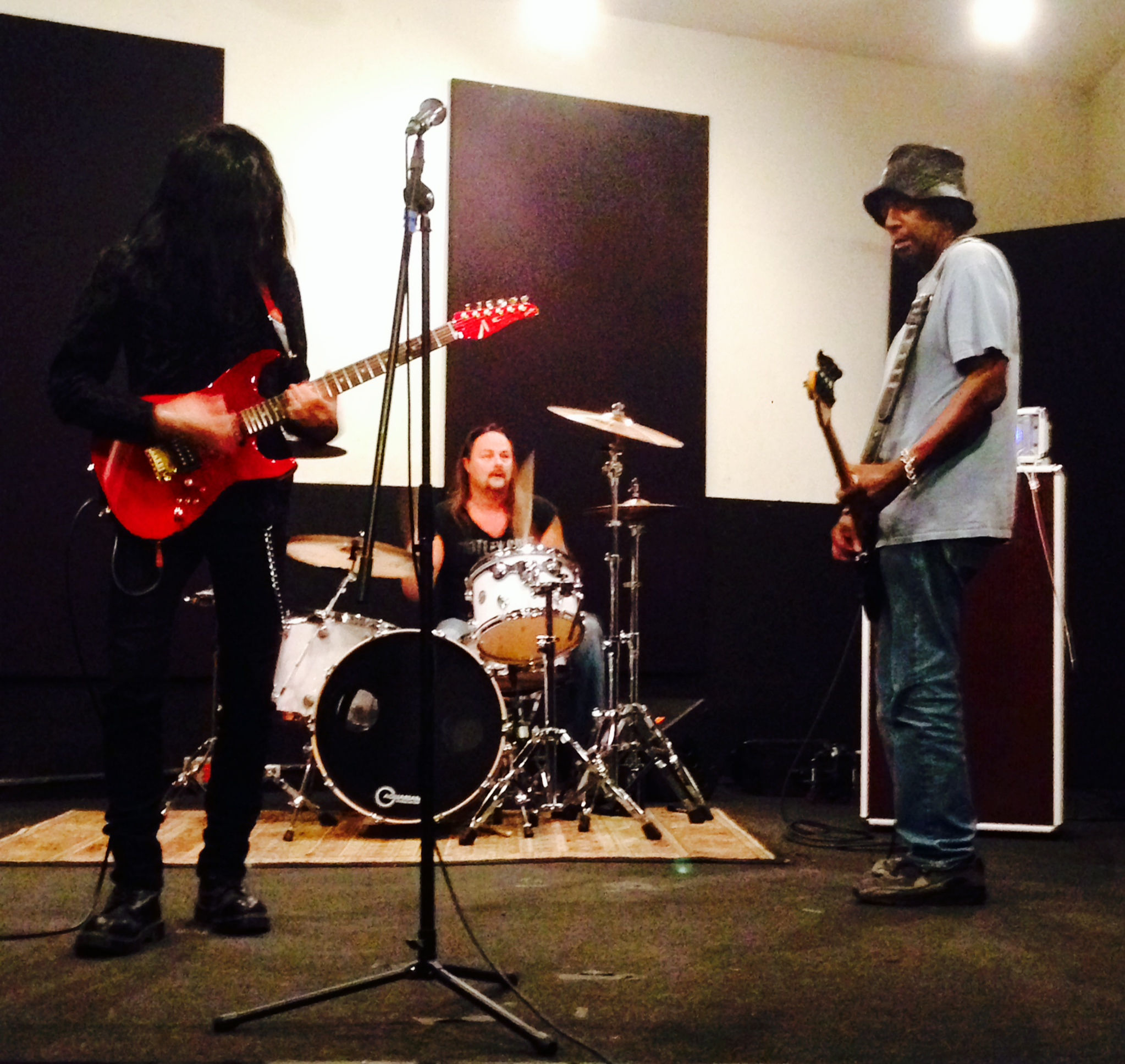 Mike Campese, Willie Basse and Bobby Richards, playing in North Hollywood, CA.