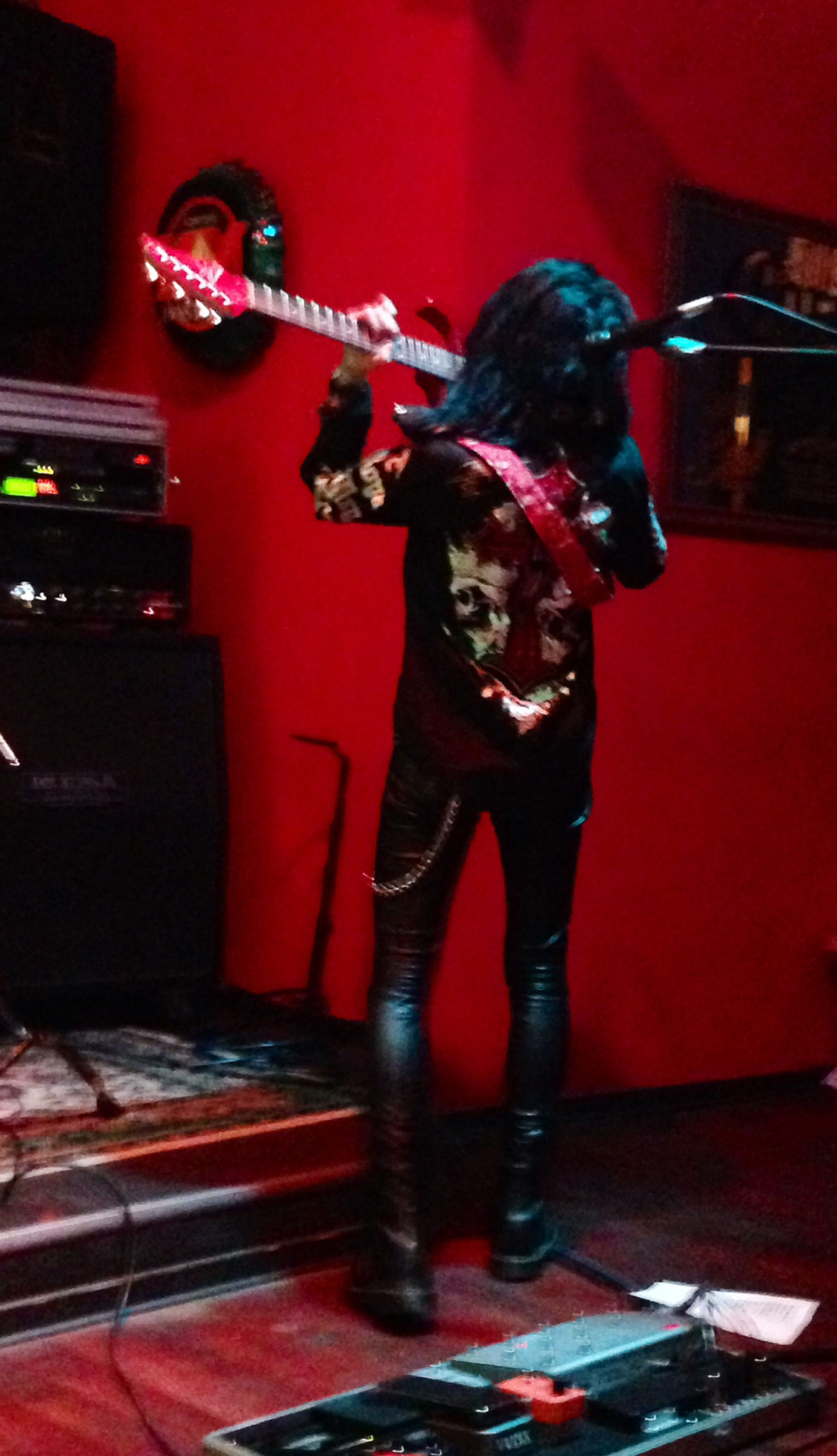 Mike Campese at Bombers, playing with the teeth.