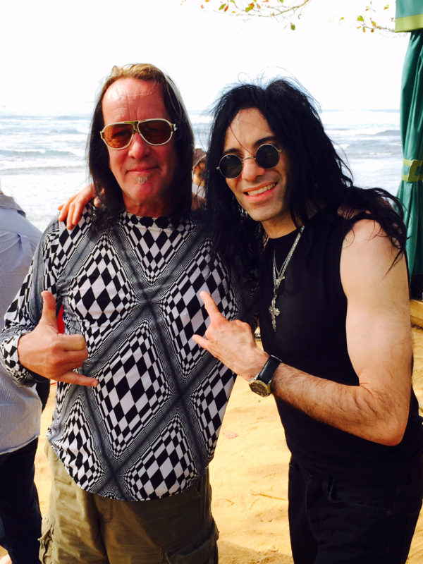 Todd Rundgren and Mike Campese in Kauai.