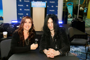 Mike Campese and Sandy Storm, Metal Shock Finland Interview NAMM 2015 pic 3 - smaller size