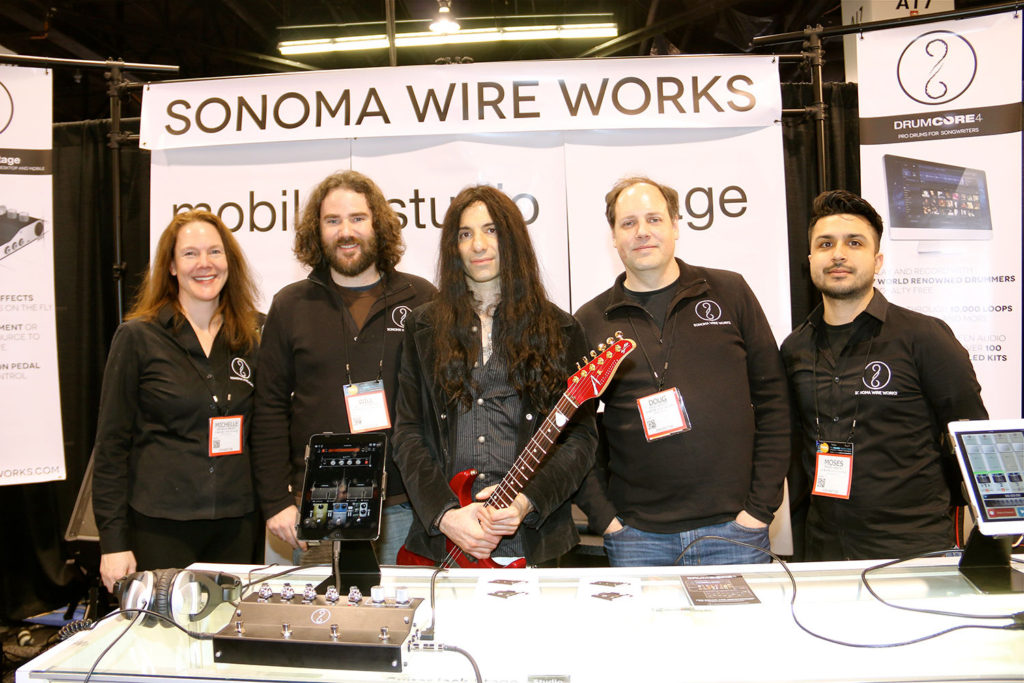 Mike Campese - NAMM 2016 Sonoma Wire Works, photo by Terry Bert.