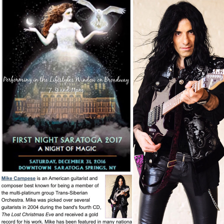 New Years Eve – “First Night 2017” Saratoga Springs