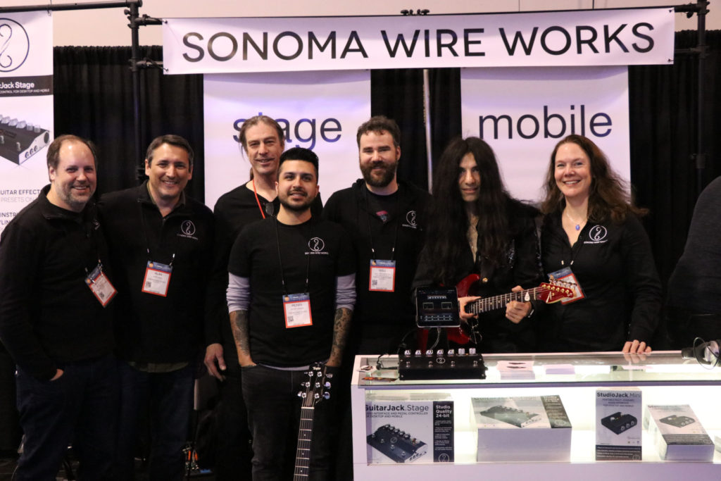 Mike Campese NAMM 2017 - Sonoma Wire Works Crew, by Terry Bert.