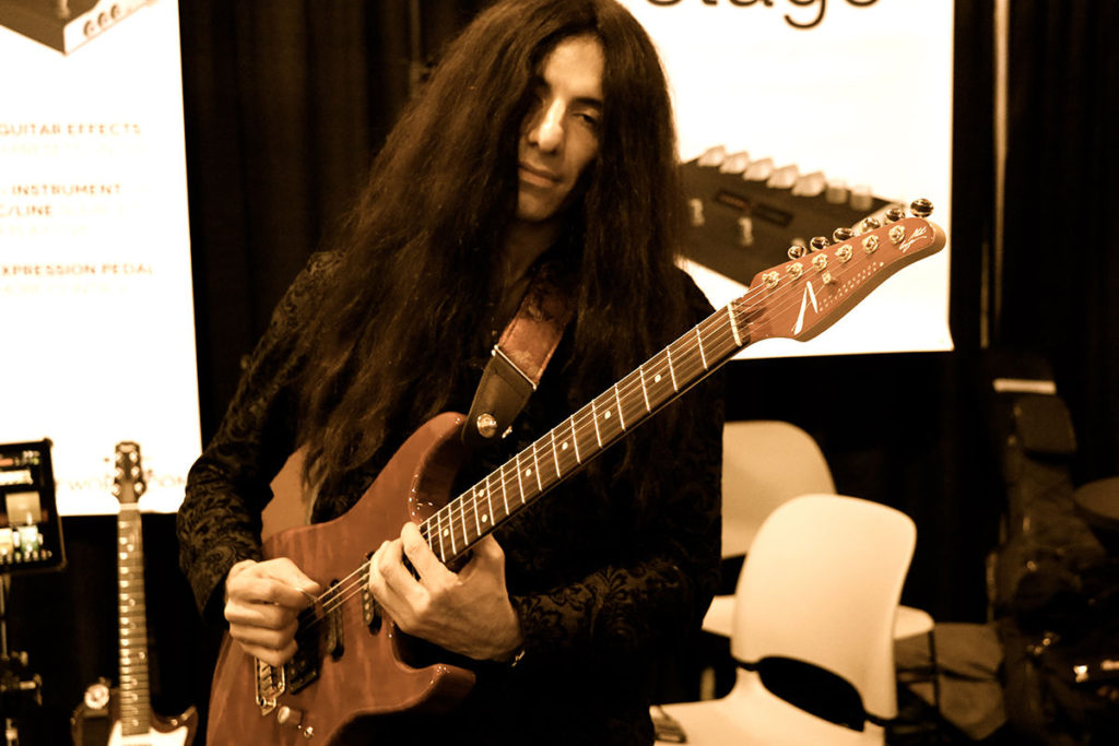 Mike Campese NAMM 2017 - Sonoma Wire Works Performance, Photo by Terry Bert.
