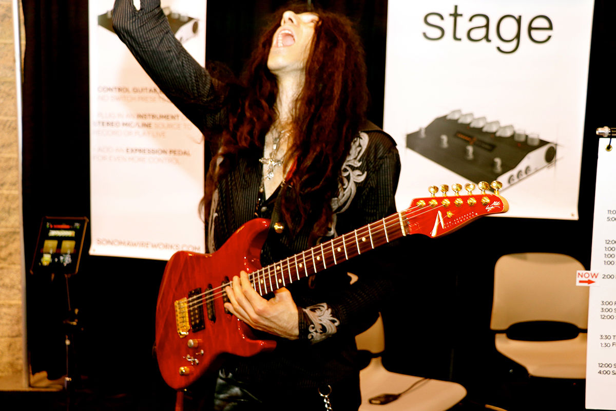 Mike Campese NAMM 2017 - Sonoma Wire Works - Photo by Terry Bert.