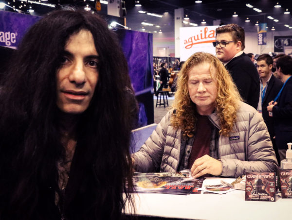 Mike Campese and Dave Mustaine.