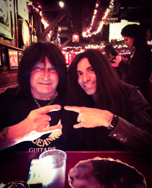 Mike Campese and Michael Angelo Batio at the Rainbow.