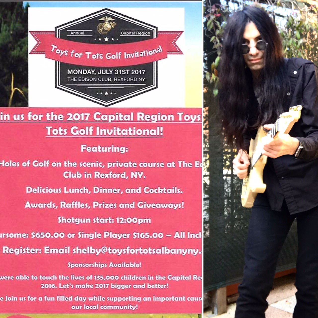Mike Campese Toys for Tots, Golf Tournament, 2017.