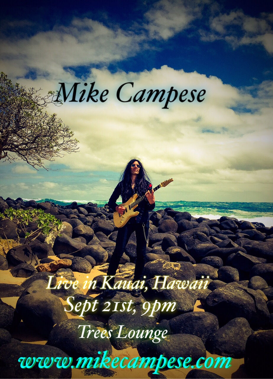 Mike Campese Kauai Hawaii, Live show 9/21/17 flyer.