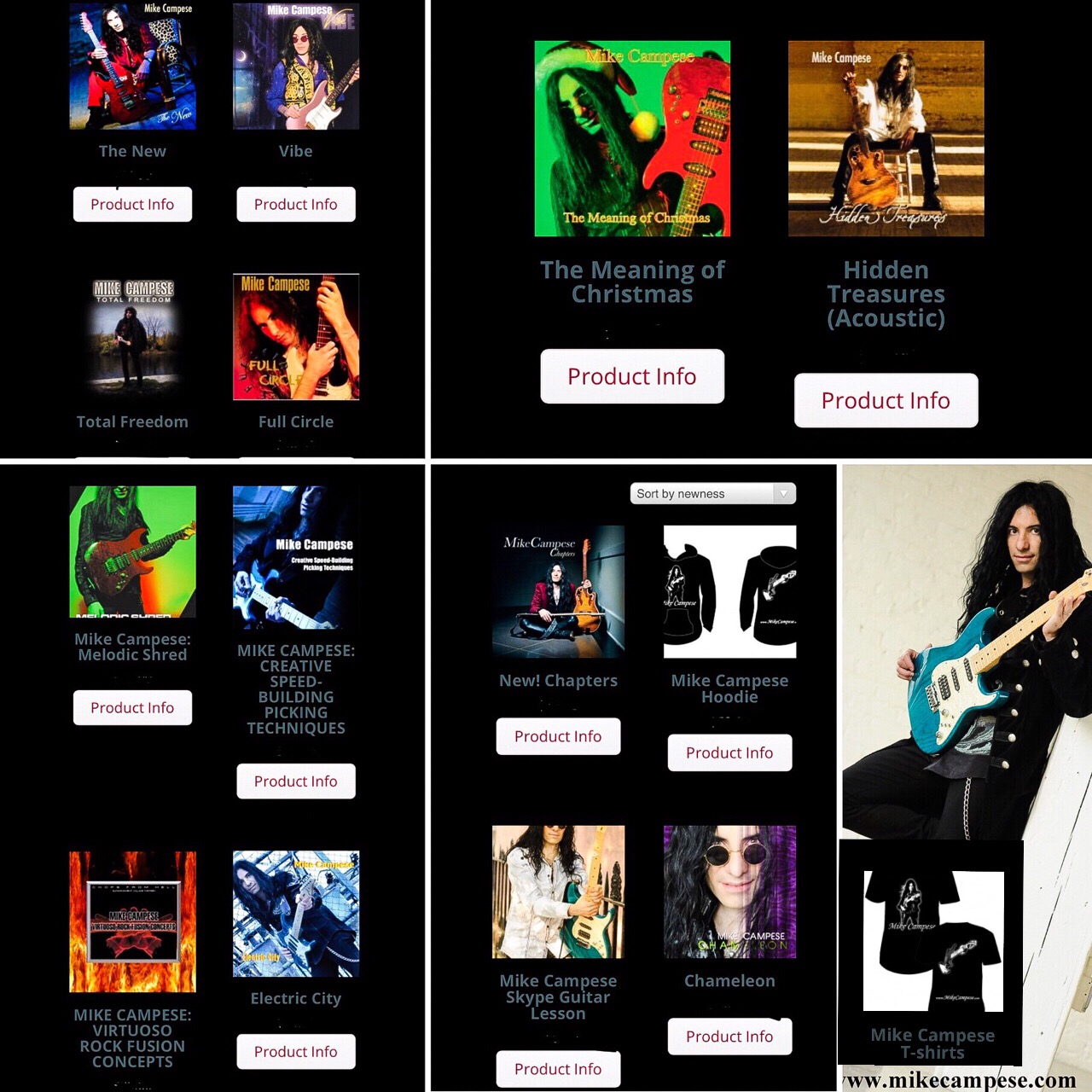 Mike Campese Merch Flyer.