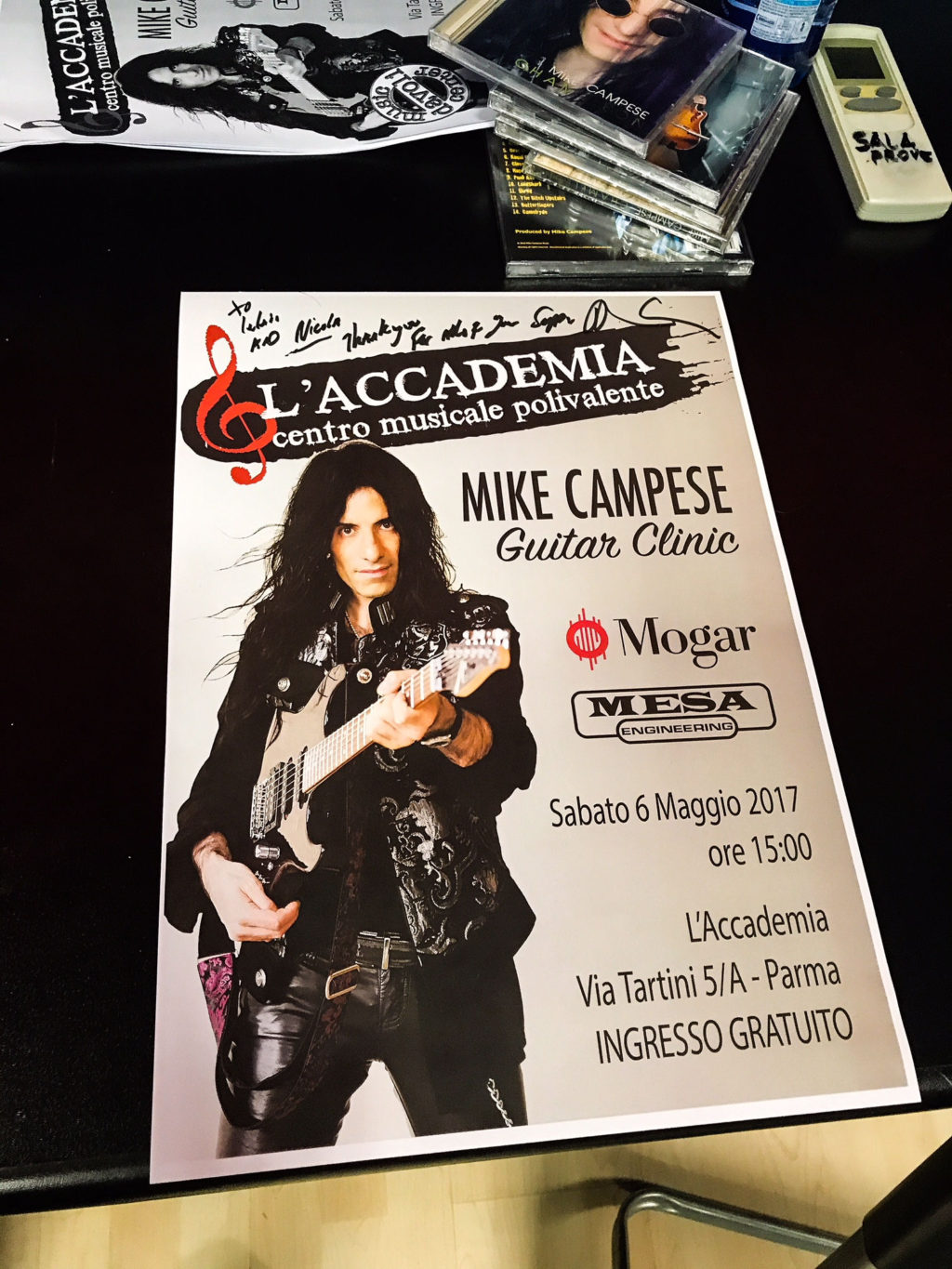 Mike Campese Italy Guitar Clinic, Parma pic 8.