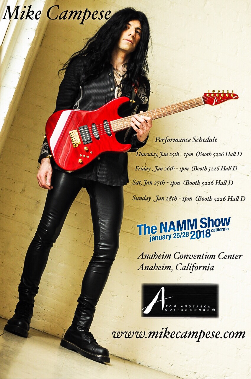Mike Campese NAMM 2018 Flyer
