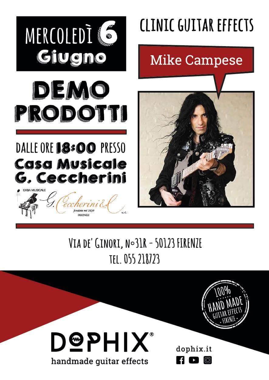 Mike Campese Dophix Guitar Clinic, Florence, Italy.