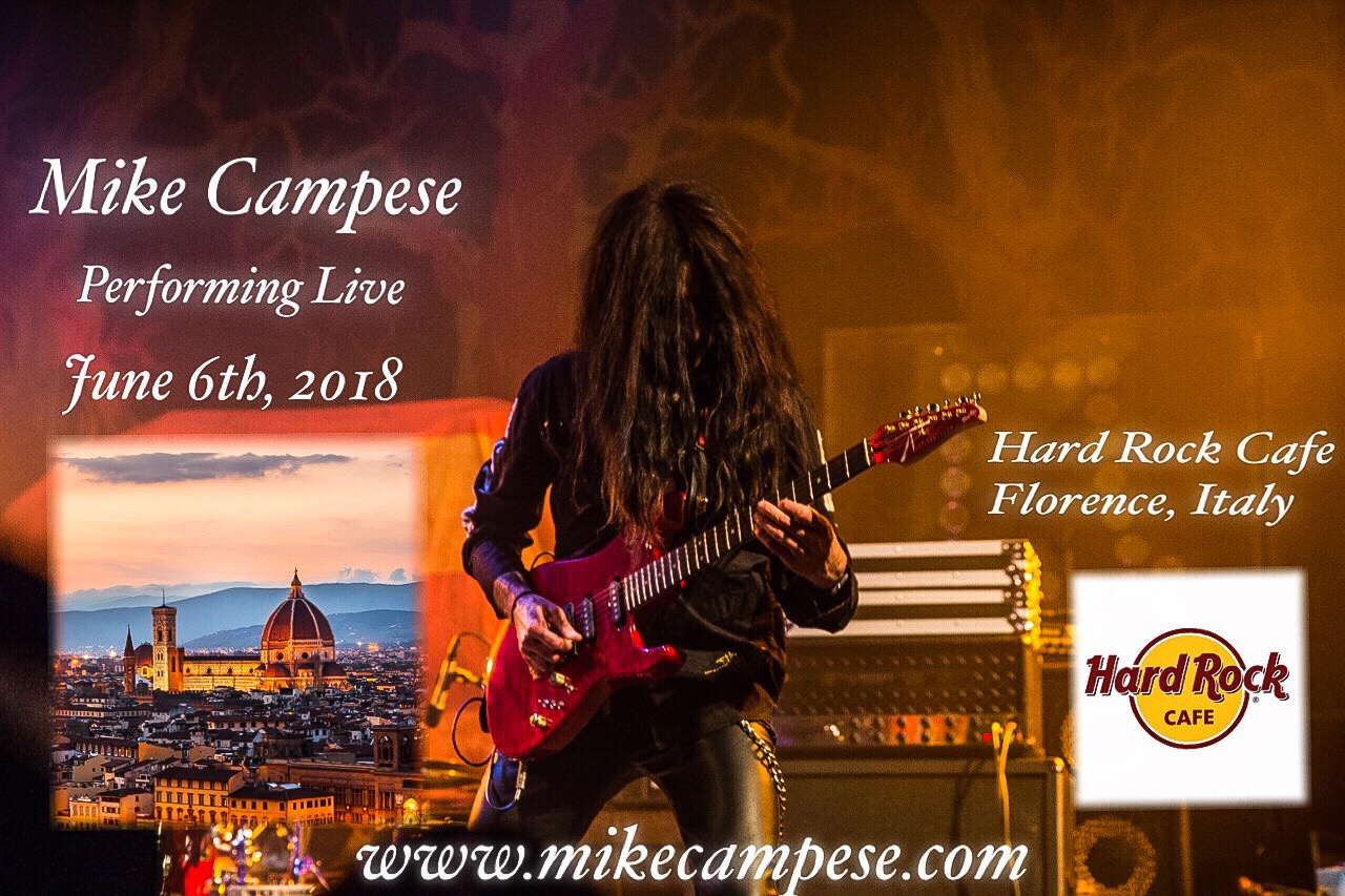 Mike Campese, Hard Rock Cafe Florence, Italy.