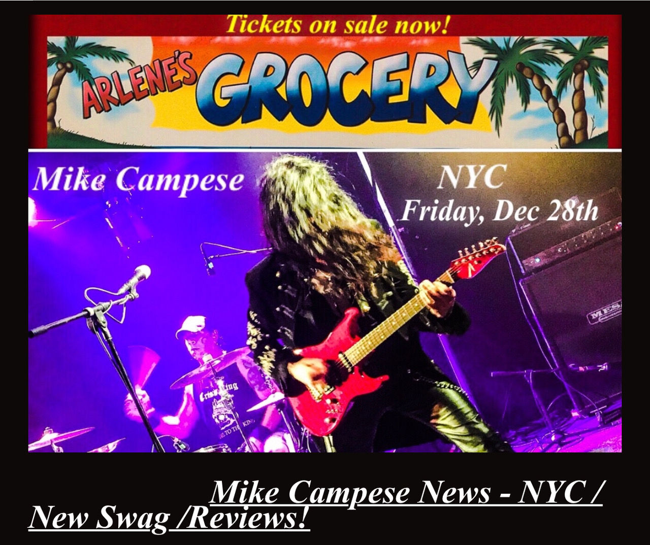 Mike Campese Latest News Flyer, NYC show.