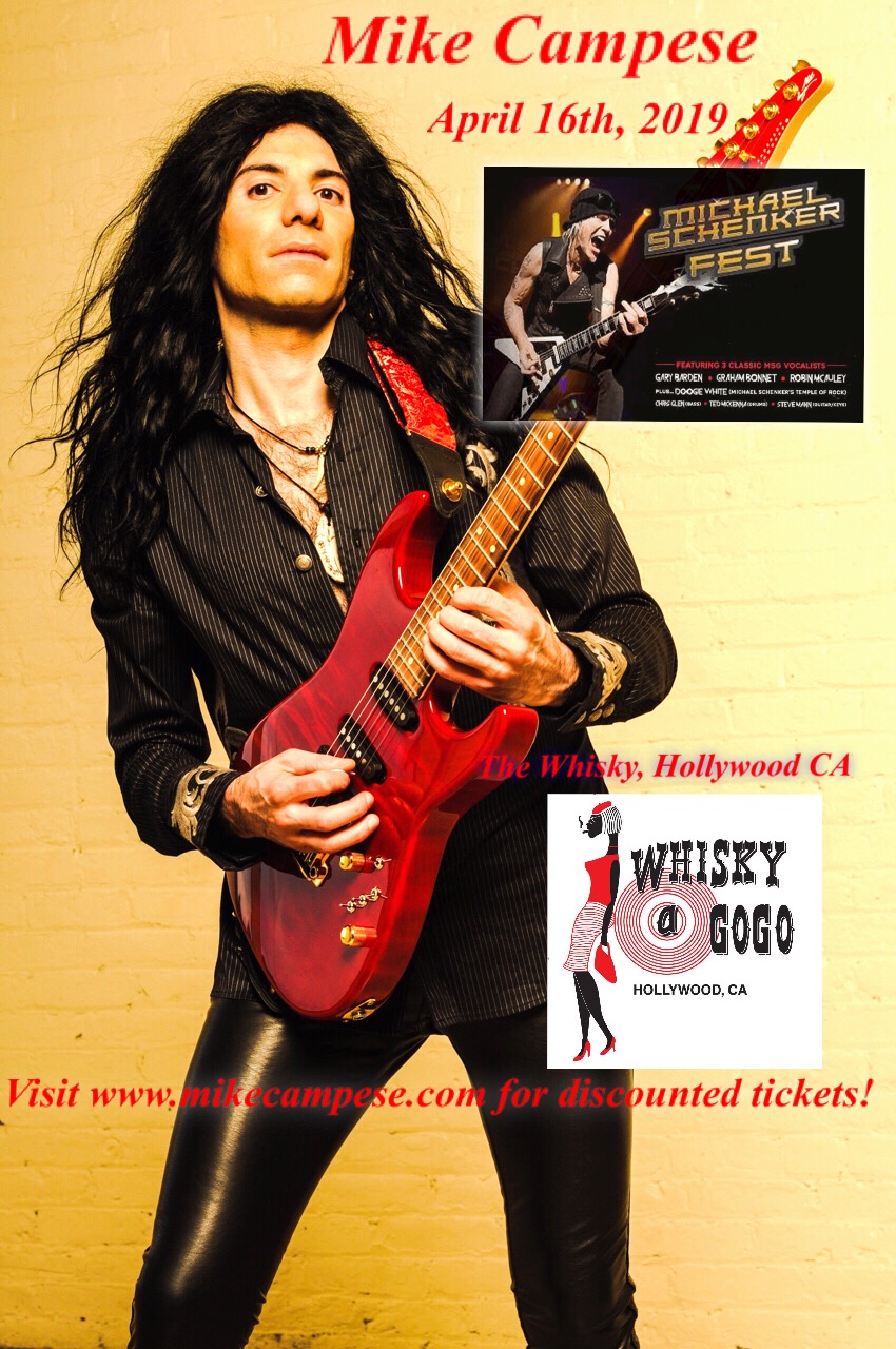 Mike Campese, Michael Schenker Fest, The Whisky 4/16/19 Flyer 4.