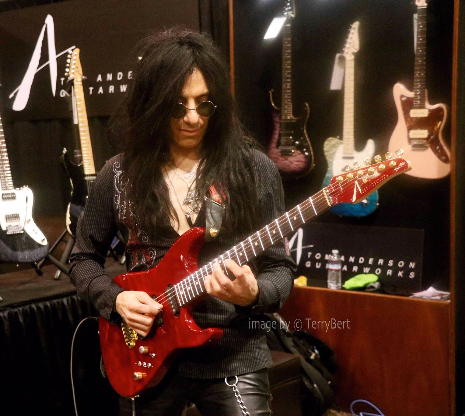 Mike Campese NAMM 2019, Anderson Guitars. By Terry Bert, Pic 2.