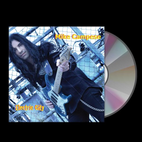 Mike Campese on the cover of his ELECTRIC CITY album
