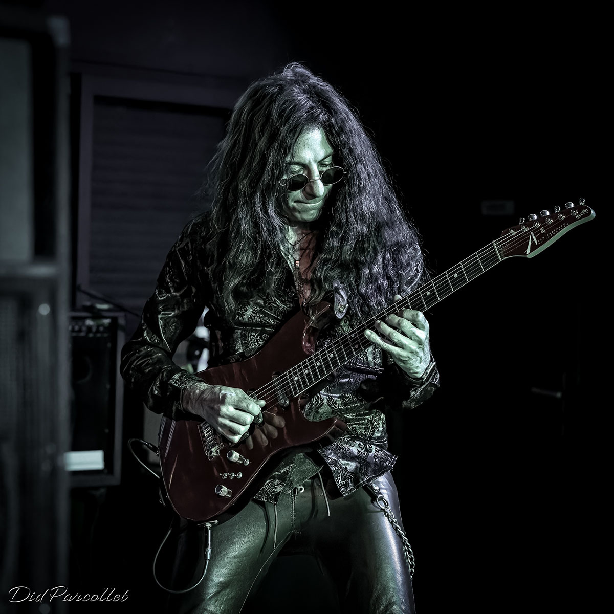 Mike Campese performing guitar live in Lyon, France